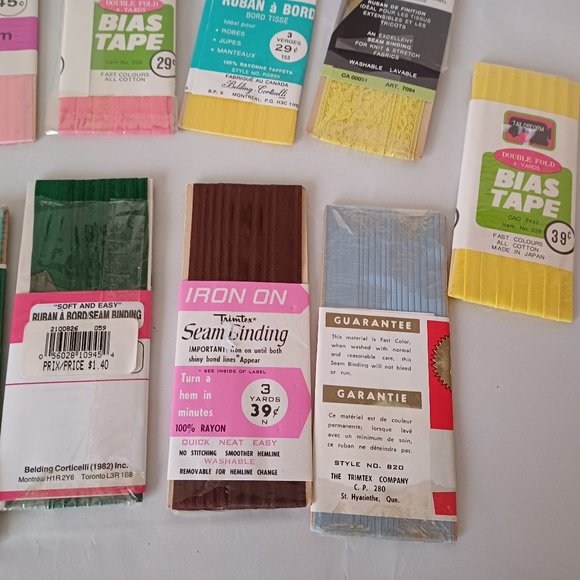 Vintage Seam Binding and Hem Facing Ribbons - Picture 9 of 10